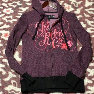 Fox zip up hoodie